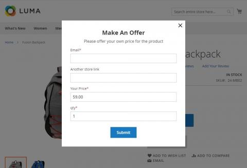 make an offer form example