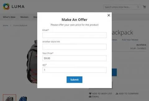 make an offer form example