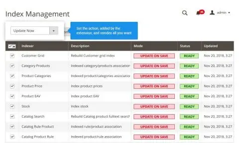 Available operations with indexers