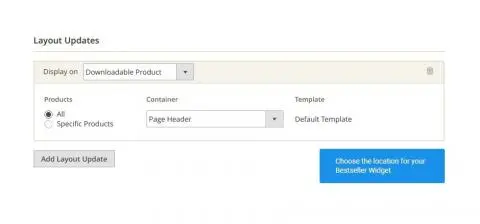Decide on where to place your widget