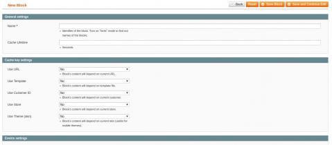 Custom configuration for every newly added block