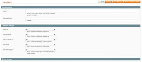 Custom configuration for every newly added block