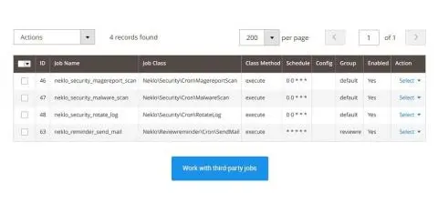 cron jobsThird-party Third-party cron jobs.
