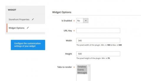 Widget Appearance Set your own Widget Options
