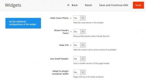 Additional customization Adjust customization features