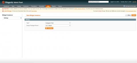 Add New Widget Instance Add New Widget Instance