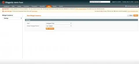 Add New Widget Instance Add New Widget Instance