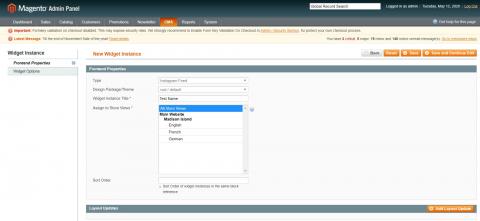 Configure Frontend properties Configure Frontend properties