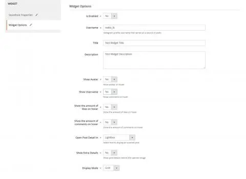 Configure Flexible Widget Settings Configure Flexible Widget Settings