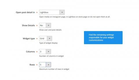 Additional content settings remaining configurations applicable