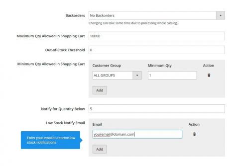 Always fill up your warehouse on time