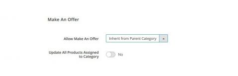 Allow making an offer for specific products or categories