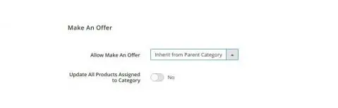 specific products or categories Allow making an offer for Allow making an offer for specific products or categories