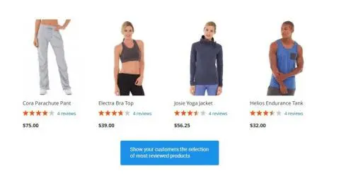 show customers products show customers highly recommended products