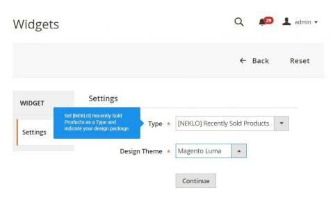 Set up your first Recently Sold Widget