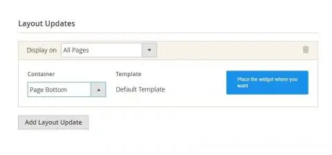 Set the exact location for your widget