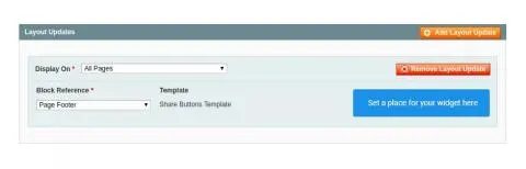 Decide on where to locate the widget Layout Update