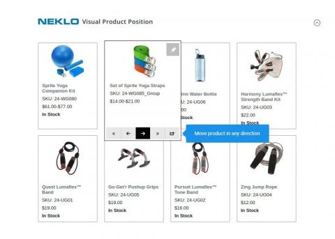 Arrows for remote and close position shifting