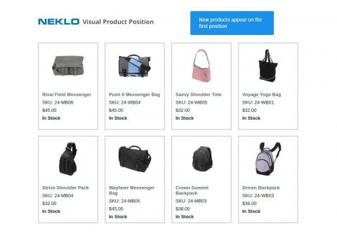 Seamless adding of new products