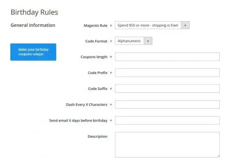 Custom coupon rules