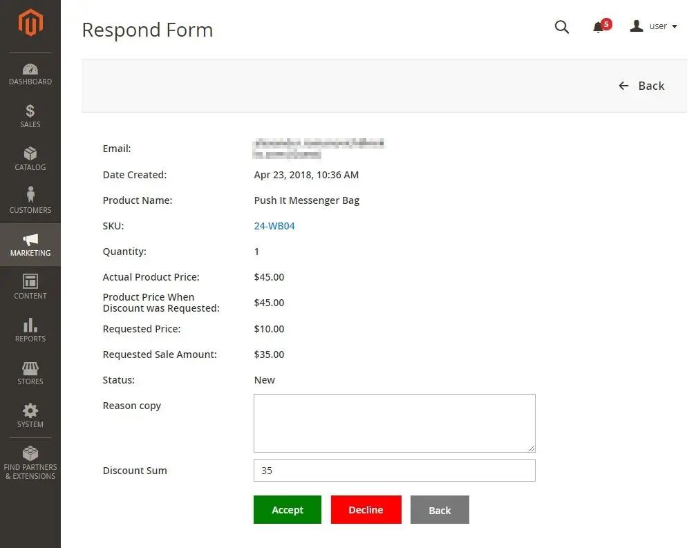 make an offer screen 2