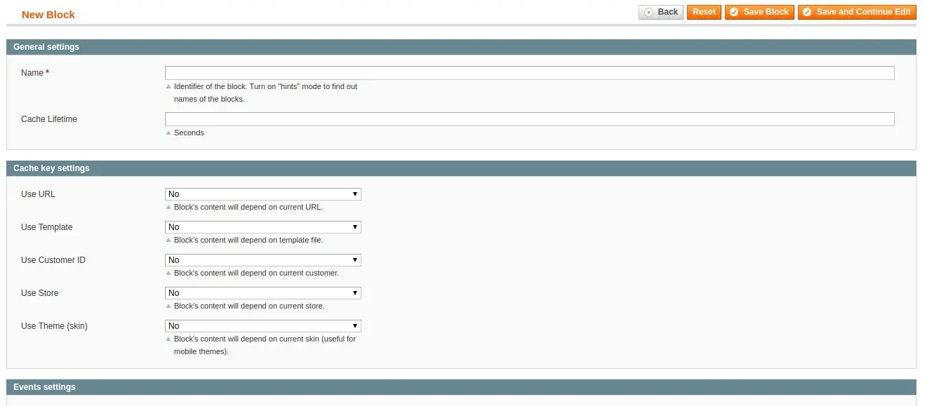 Custom configuration for every newly added block