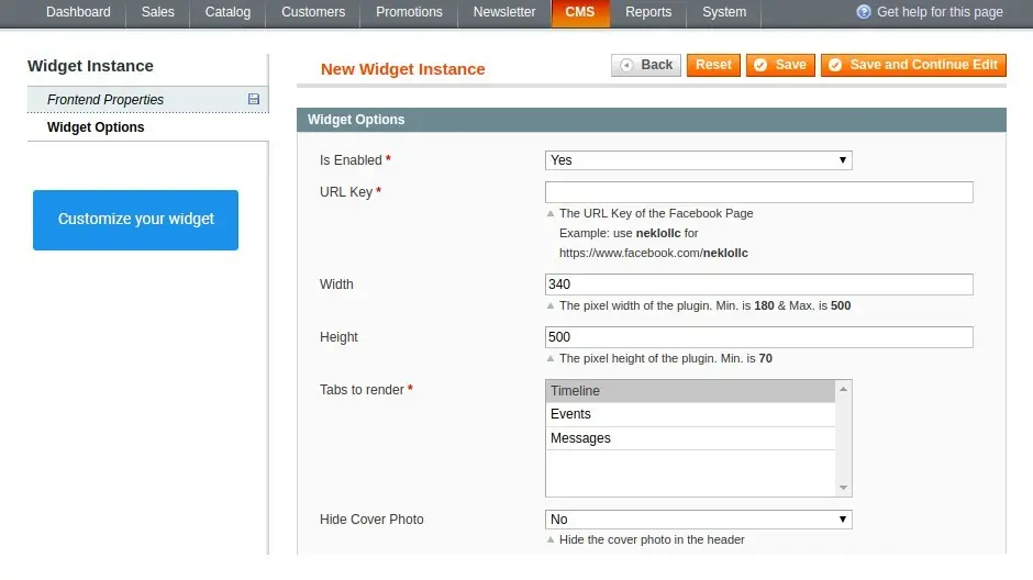 Assign your widget to any place of your website