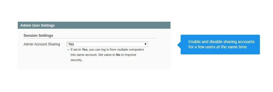 security suite extension settings