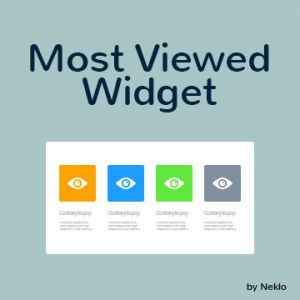 Most Viewed Widget 