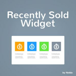 Recently Sold Widget