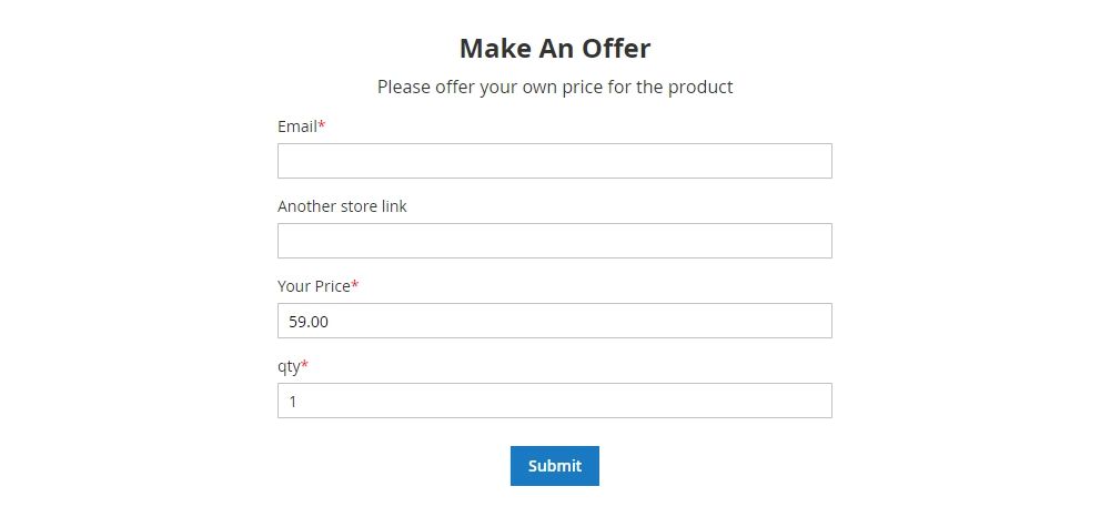 make an offer form