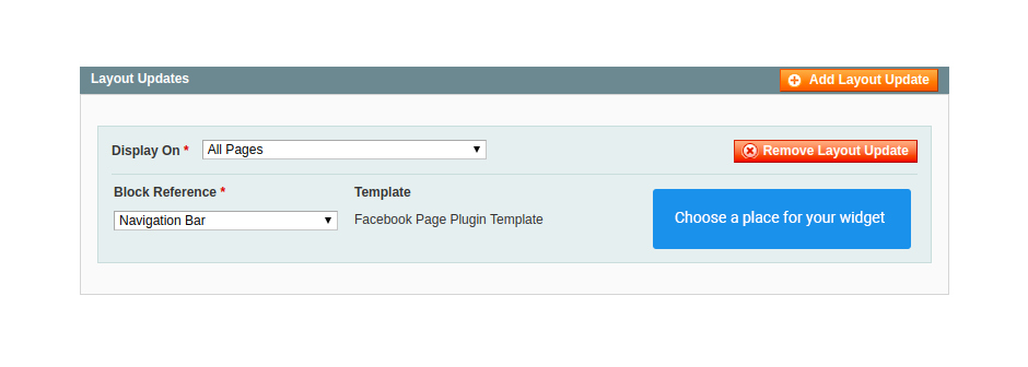 Assign your widget to any place of your website