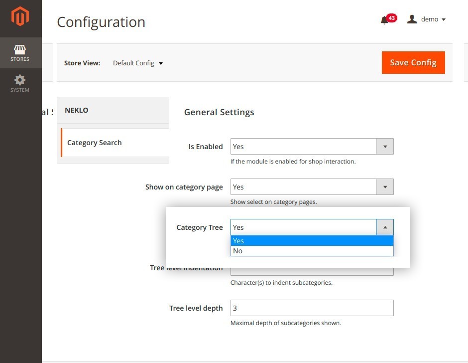 structure for subcategories