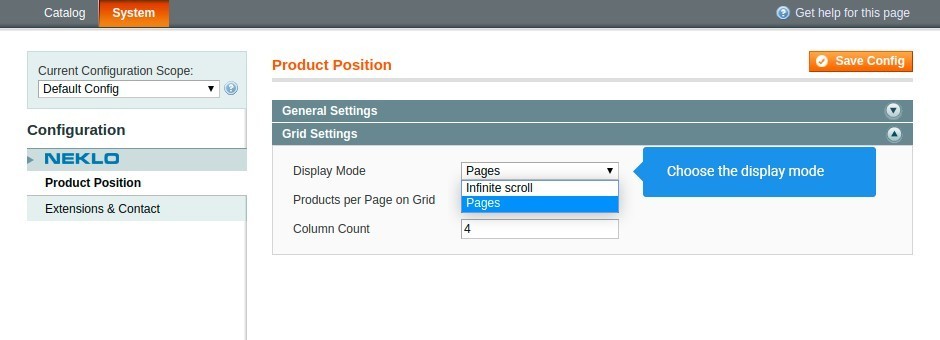 Show and edit the order of your products in two modes